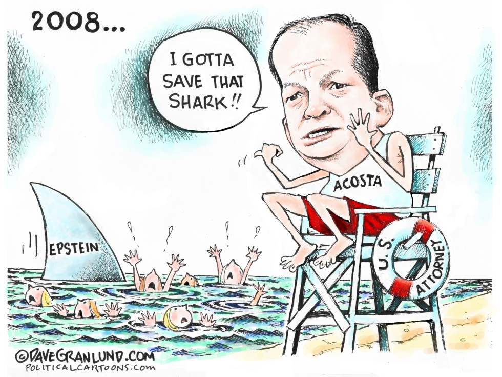  ACOSTA AND EPSTEIN SEX ABUSE CASE by Dave Granlund