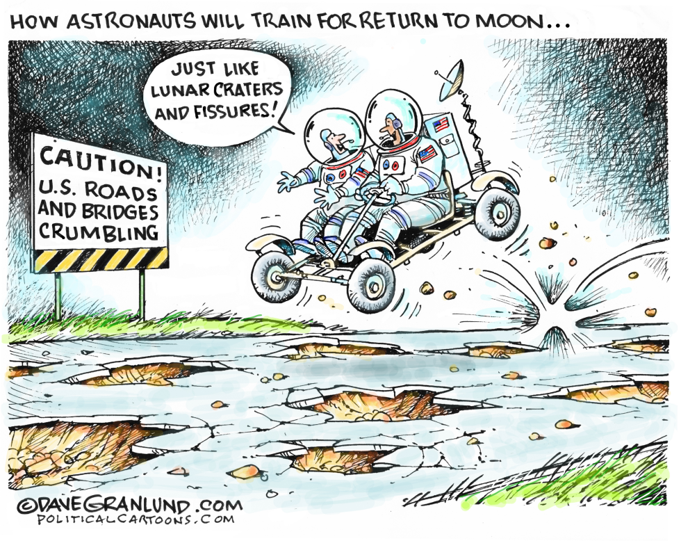  NASA RETURN TO MOON PREP by Dave Granlund