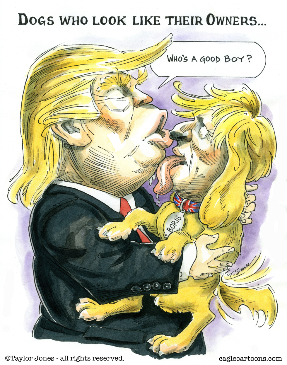 Trump and Boris Johnson