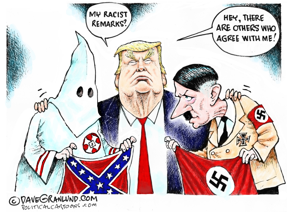  TRUMP RACIST REMARKS by Dave Granlund