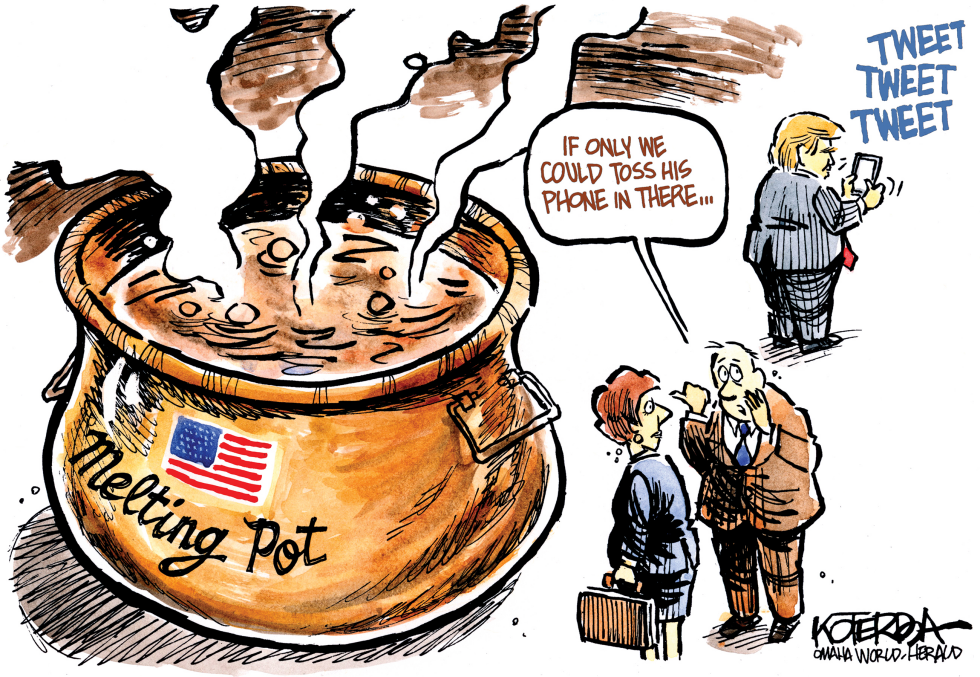  AMERICA'S MELTING POT by Jeff Koterba