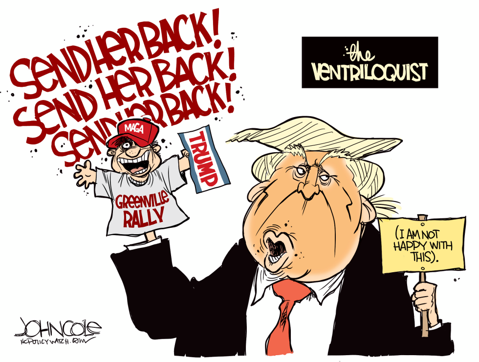 Trump the ventriloquist