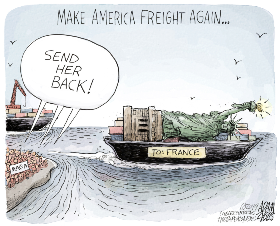  SEND HER BACK by Adam Zyglis