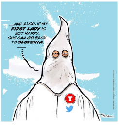TRUMPS RACIST TWEETS by Tayo Fatunla