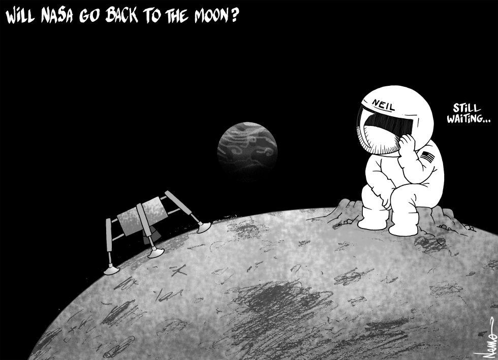 Neil Waiting for NASA