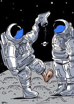 MOON LANDING by Oguz Gurel