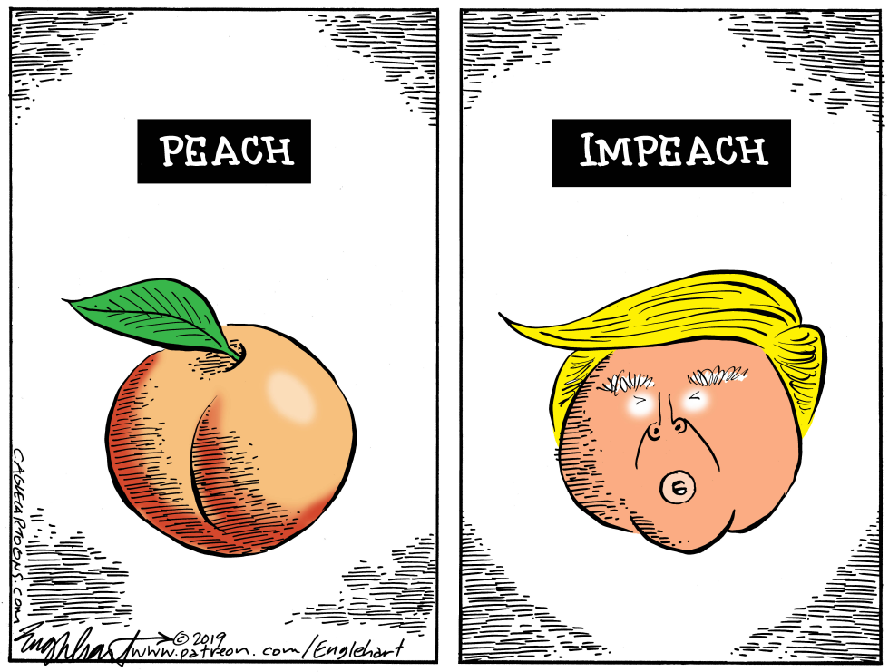  PEACH IMPEACH by Bob Englehart