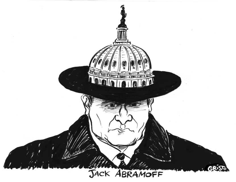Abramoff's hat - B&W