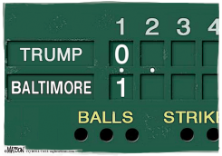 TRUMP LOSING TO BALTIMORE by R.J. Matson