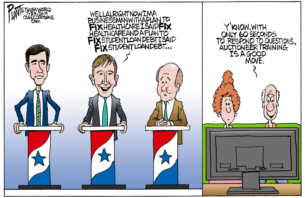  DEMOCRATIC PRIMARY DEBATE ROUND II by Bruce Plante