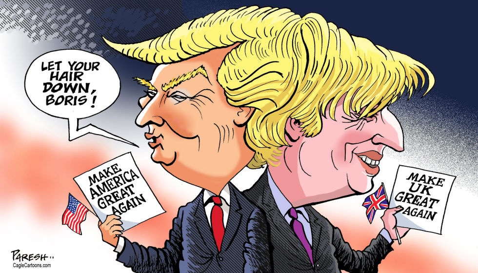  TRUMP AND BORIS JOHNSON by Paresh Nath