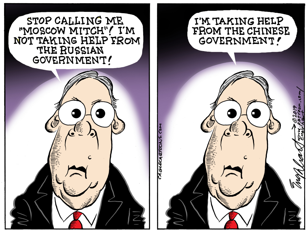  MITCH MCCONNELL by Bob Englehart