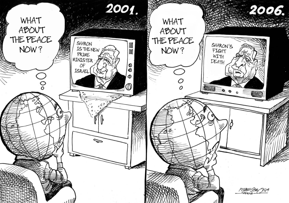sharon and world in fear for