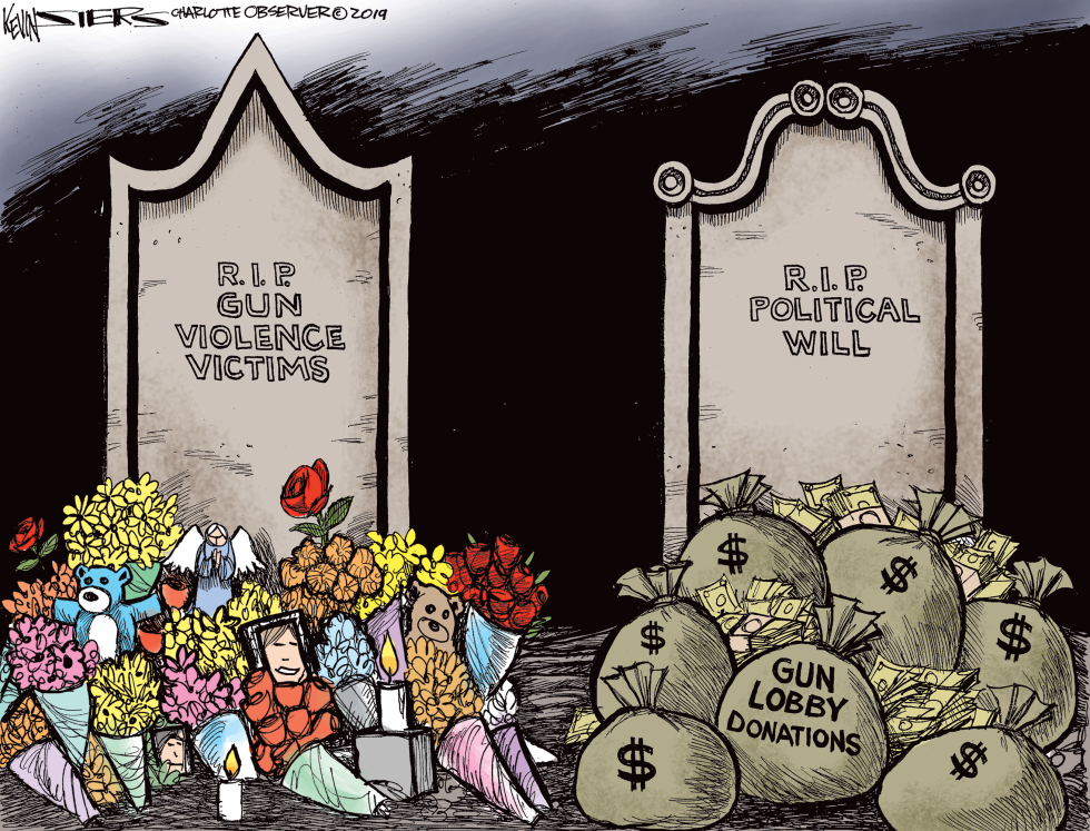  GUN VIOLENCE AND POLITICAL WILL by Kevin Siers