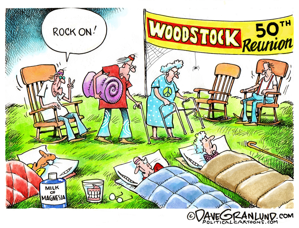  WOODSTOCK 50TH by Dave Granlund