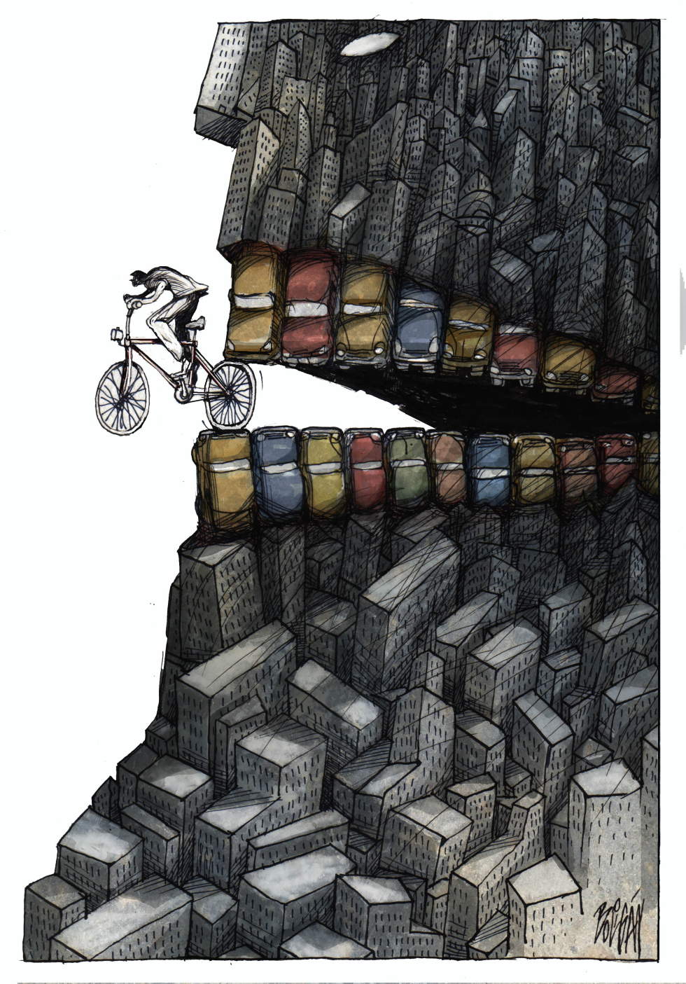  URBAN CYCLING by Angel Boligan