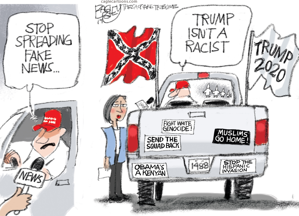  TRUCKING IN HATE by Pat Bagley