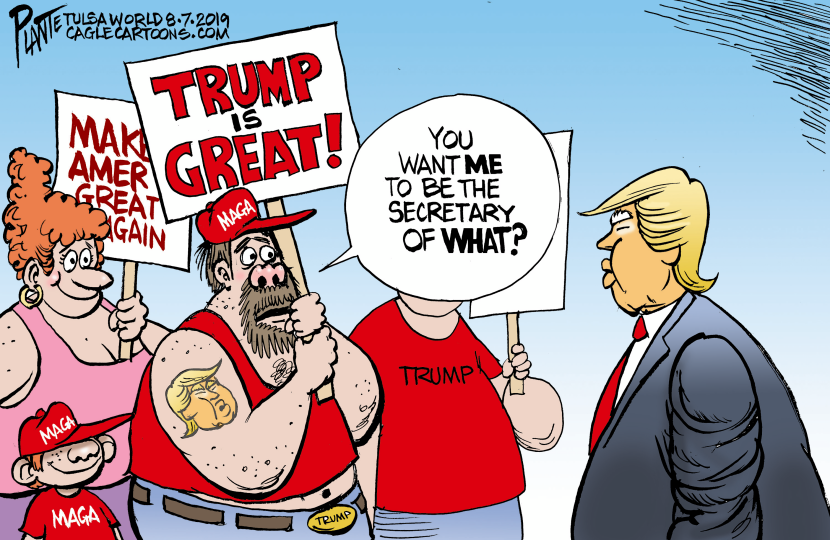 Compliment Trump and then