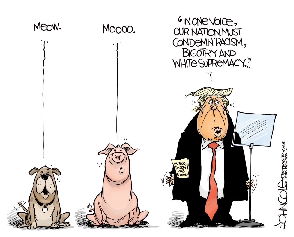 Trump fakes empathy