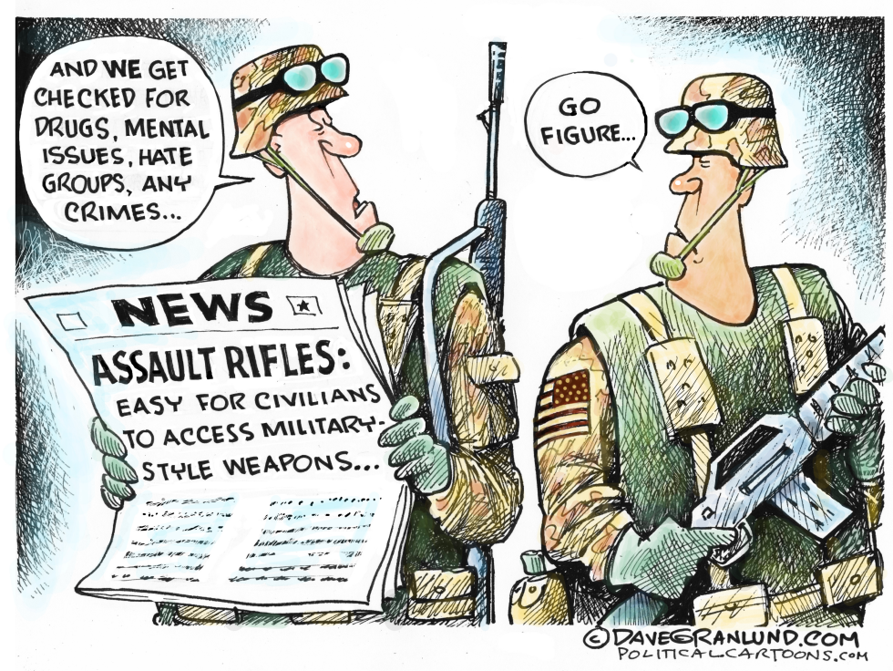 Assault rifle background checks