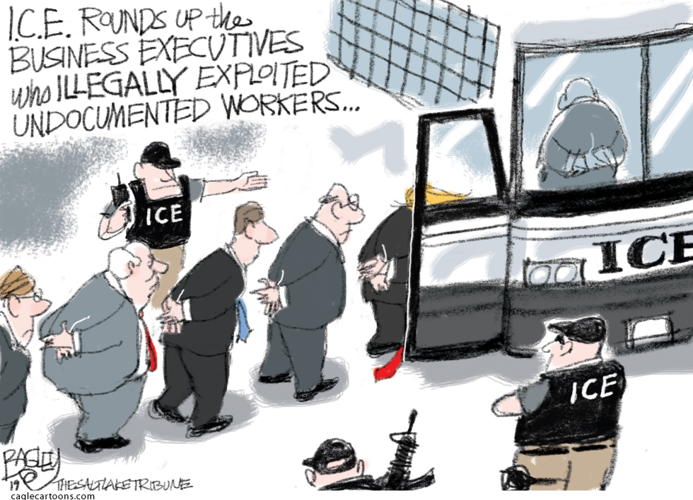  ICE RAID by Pat Bagley