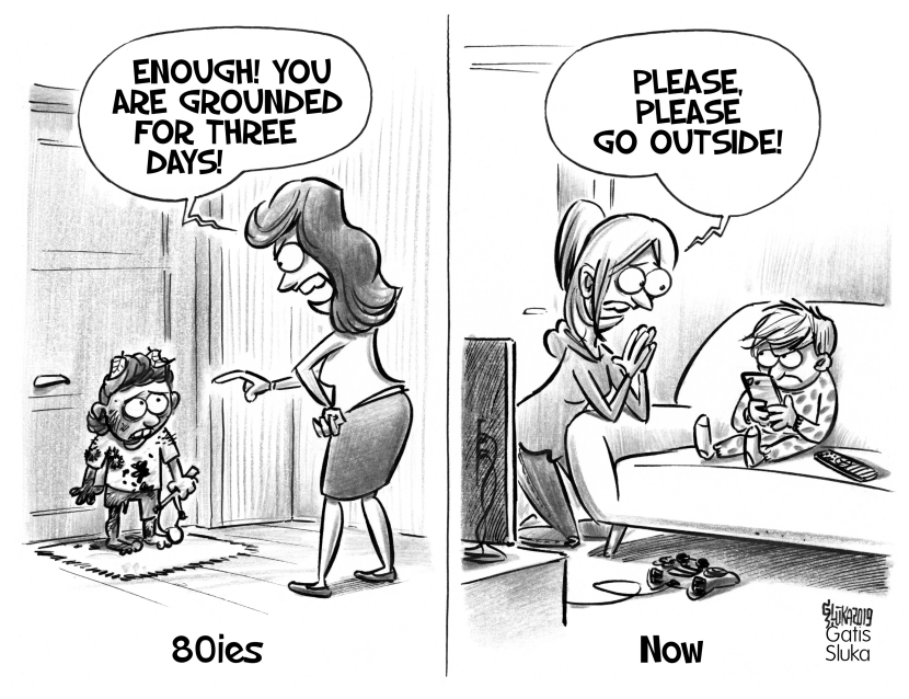 Childhood Then and Now