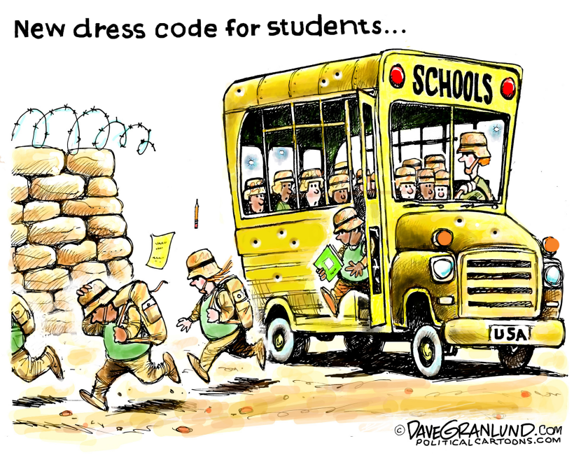 Student dress code and gun danger