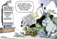 ENDANGERED SPECIES by Joe Heller