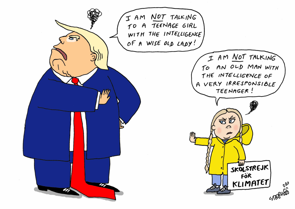 Greta won't talk to Trump