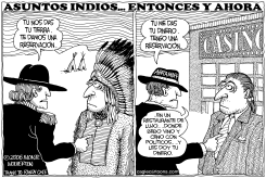 ASUNTOS INDIOS ENTONCES Y AHORA by Monte Wolverton