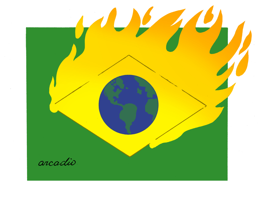 Fuego en Amazonas fuego en el Mundo