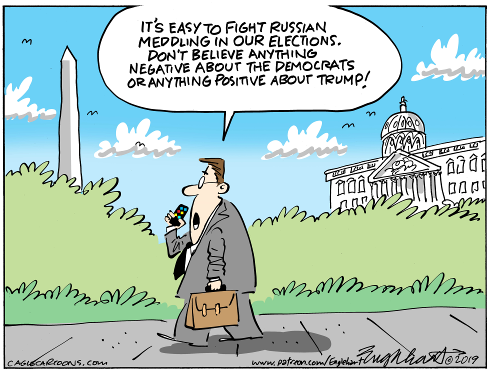  RUSSIAN ELECTION MEDDLING by Bob Englehart