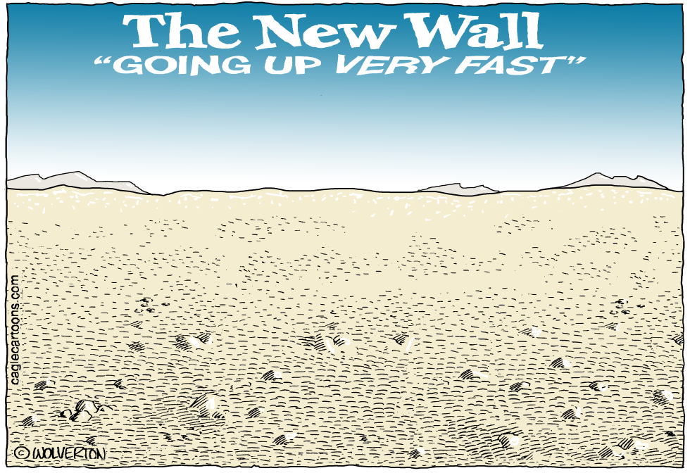  THE WALL IS GOING UP FAST by Wolverton