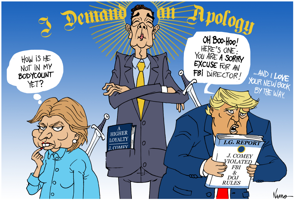 Apology to Comey