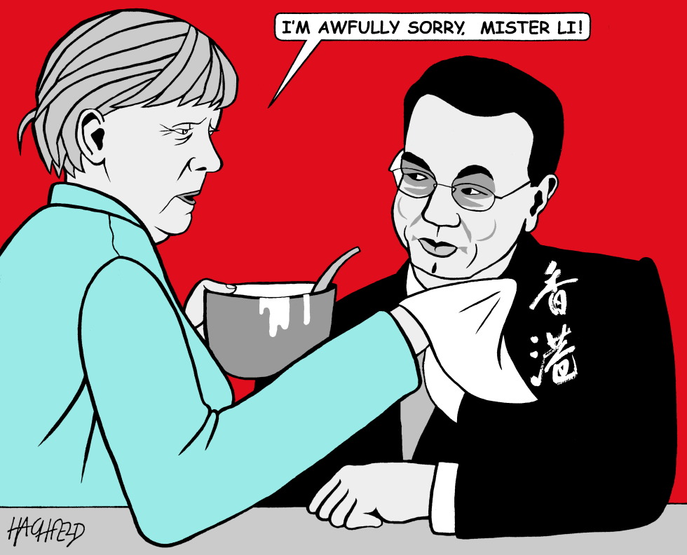  ANGELA MERKEL IN CHINA AGAIN by Rainer Hachfeld