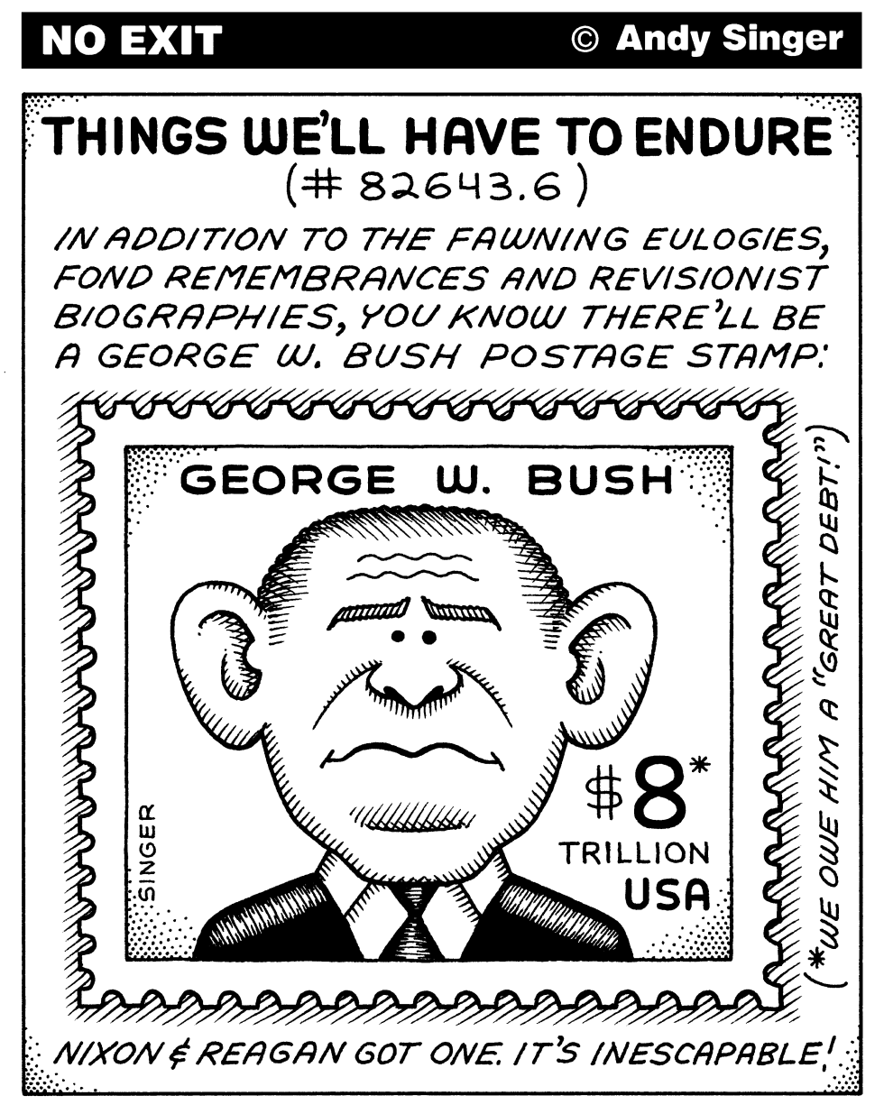 Bush Postage Stamp