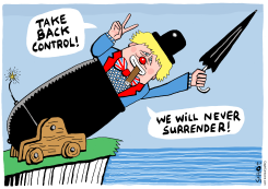 BORIS JOHNSON CHURCHILL by Schot