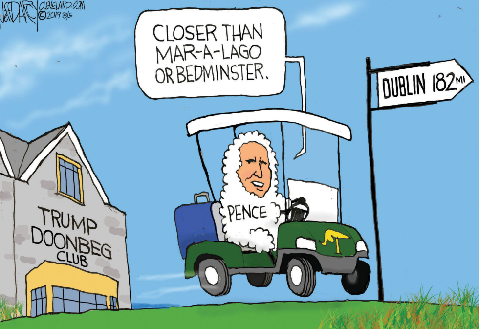 Pence at Trump Ireland Club