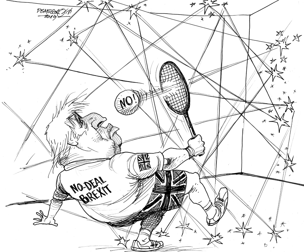 No-deal Brexit squash player