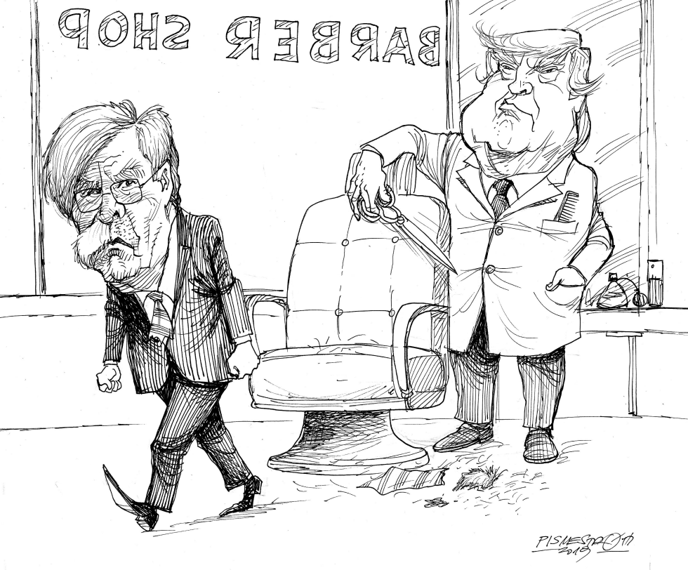 Trump Shaves Bolton
