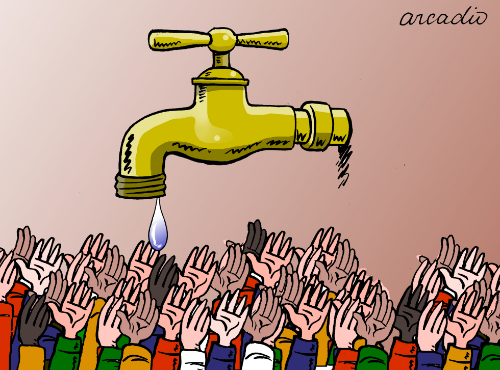 El agua es escasa