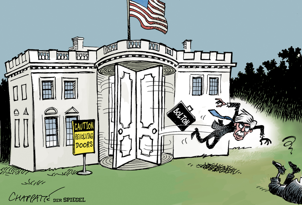  WHITE HOUSE TURNOVER by Patrick Chappatte