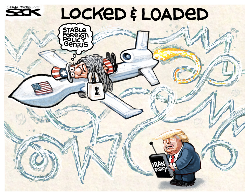  LOCKED ON IRAN by Steve Sack