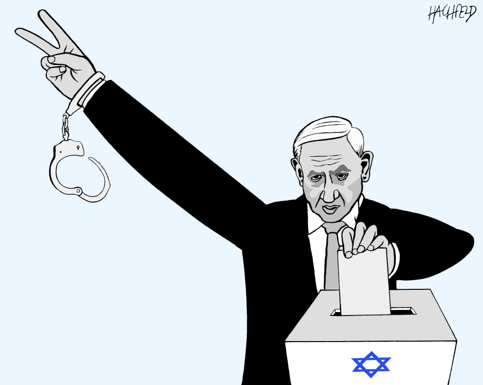  NETANYAHU VICTORY OR CHARGE by Rainer Hachfeld