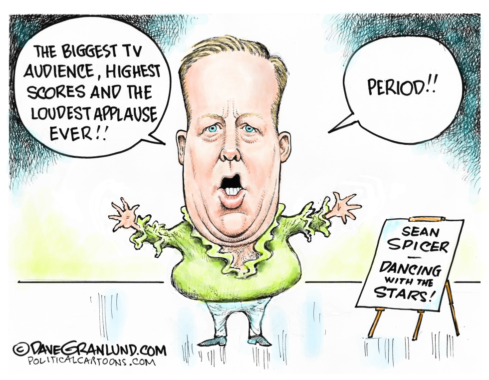  SEAN SPICER DANCING WITH THE STARS by Dave Granlund