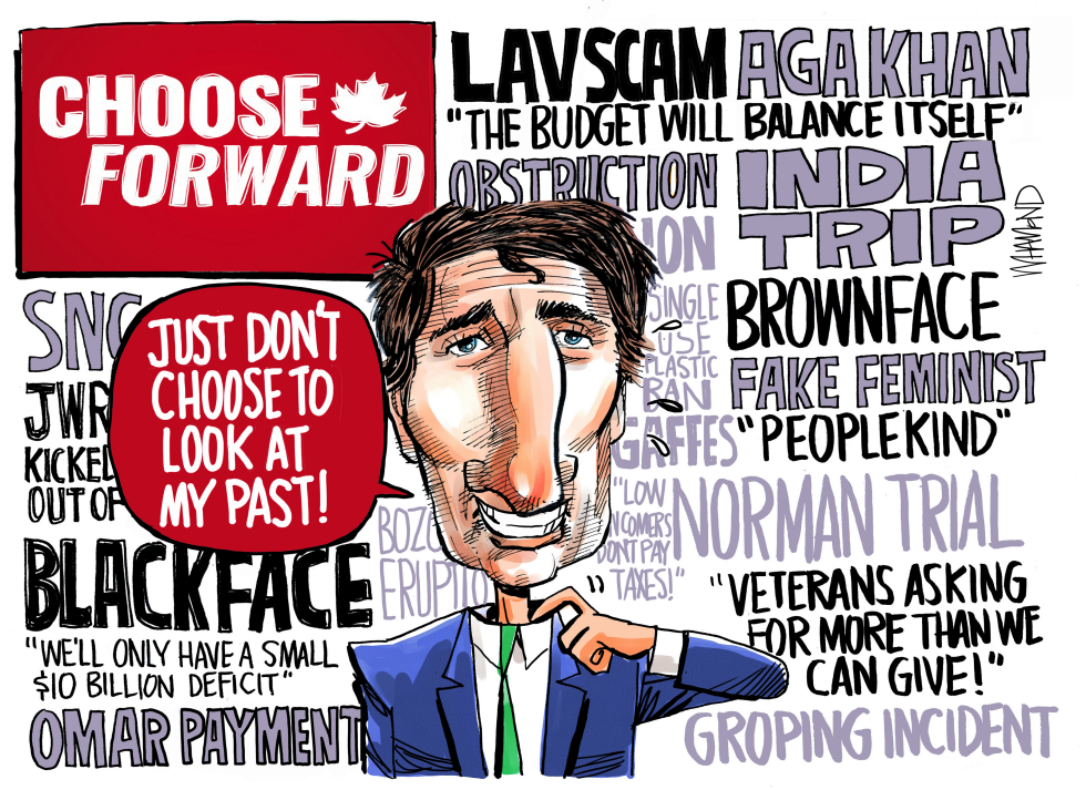  TRUDEAU BLACKFACE SCANDAL by Dave Whamond