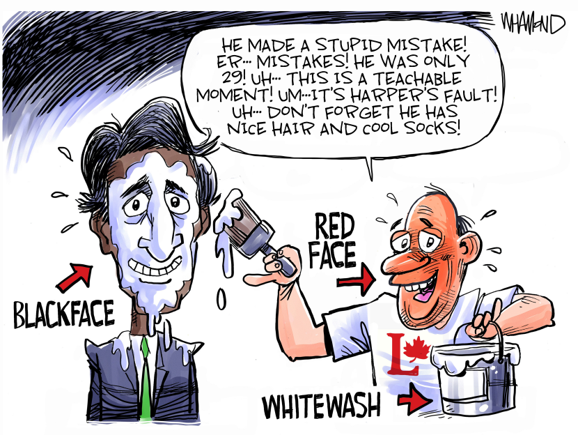 Trudeau Blackface Red face