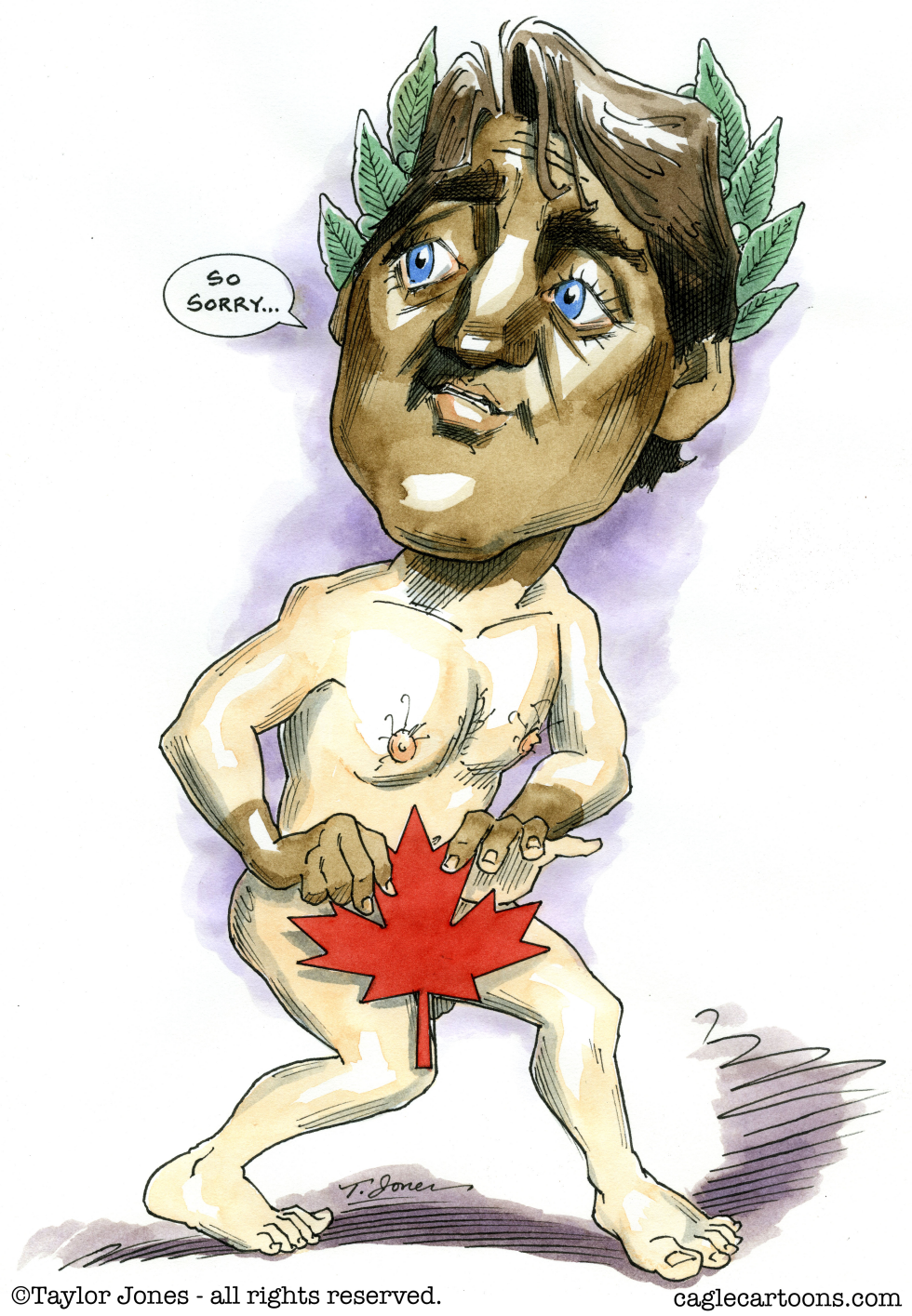  PRIME MINISTER HAS NO CLOTHES by Taylor Jones