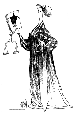 BLIND AMERICAN JUSTICE by Angel Boligan
