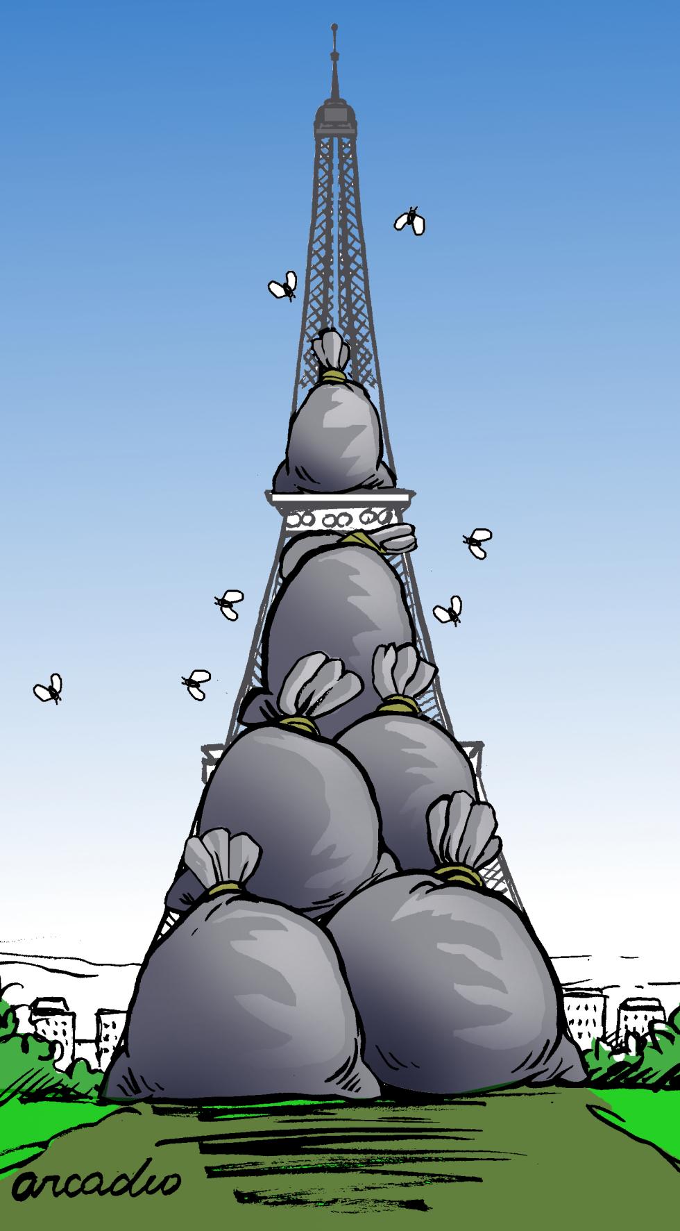  PARíS TRASH IN EVERYWHERE by Arcadio Esquivel